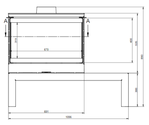 KFD STO Max 14 3F - kamna třístranné sklo KF Design