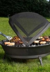 Litinové ohniště s grilem FUOCO BBQ Globe-Fire