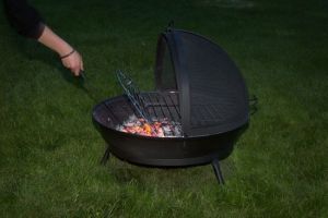 Litinové ohniště s grilem FUOCO BBQ Globe-Fire