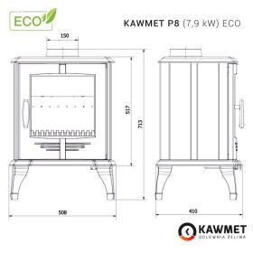 Kawmet P8 ECO - kamna litinová