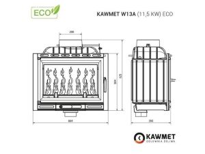 Kawmet W15 9,4 kW ECO - krbová vložka litinová
